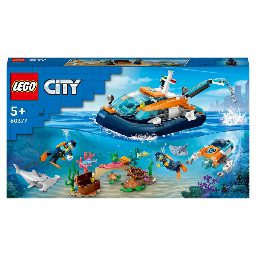 LEGO City Explorer Diving Boat Toy Ocean Set 60377