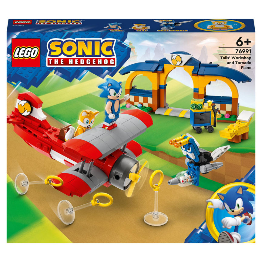 LEGO Sonic the Hedgehog Tails' Workshop and Tornado Plane 76991 GOODS ASDA   