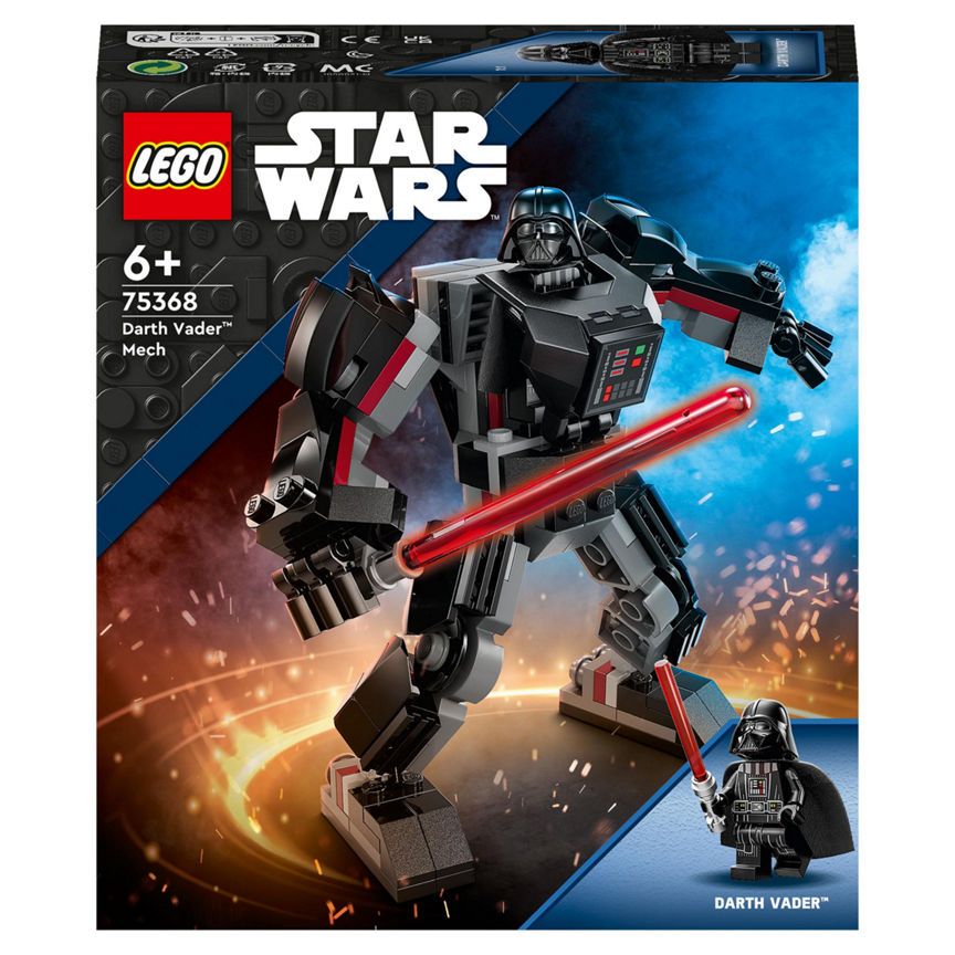 LEGO Star Wars Darth Vader Mech Building Toy 75368 GOODS ASDA   