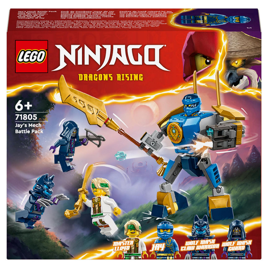 LEGO NINJAGO Jay’s Mech Battle Pack Ninja Toy 71805 GOODS ASDA   