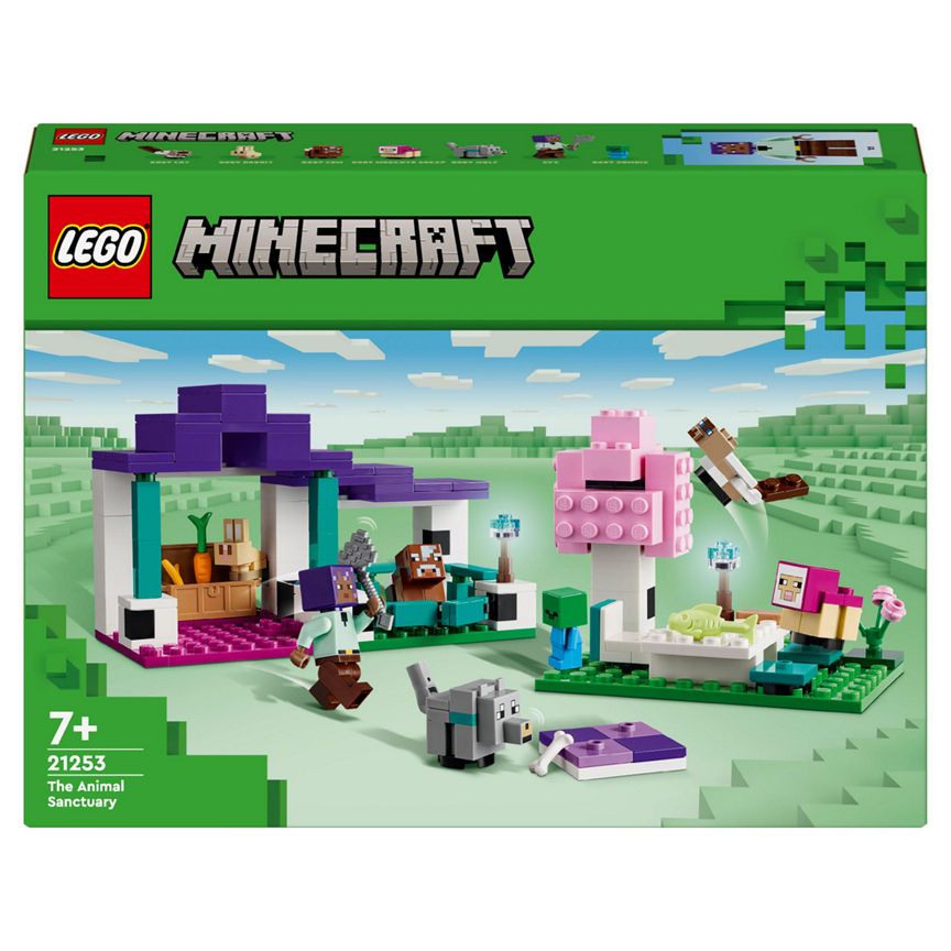 LEGO Minecraft The Animal Sanctuary Toy Set 21253 GOODS ASDA   