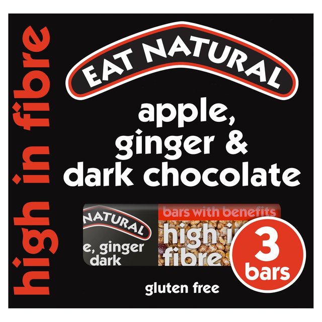 Eat Natural Apple Ginger & Dark Chocolate Bars   3 x 40g GOODS M&S   