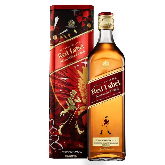 Johnnie Walker Red Label Blended Scotch Whisky Tin Gift Pack   70cl GOODS M&S   