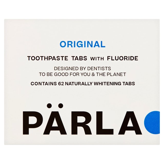 PARLA ORIGINAL Toothpaste Tablets Naturally Whitening   62 per pack GOODS M&S   