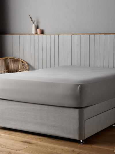 Next Silentnight Silver Supersoft Fitted Bed Sheet- Buy online at McGrocer