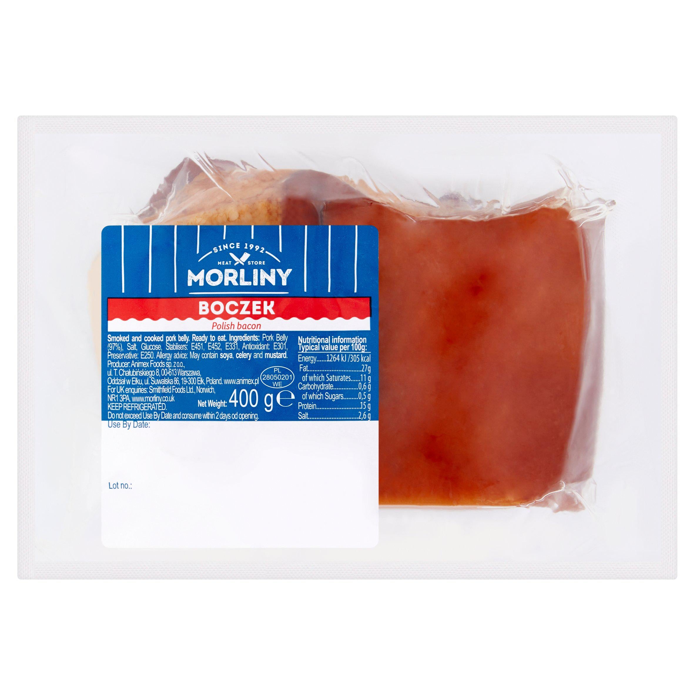 Morliny Polish Bacon 400g Eastern European Sainsburys   