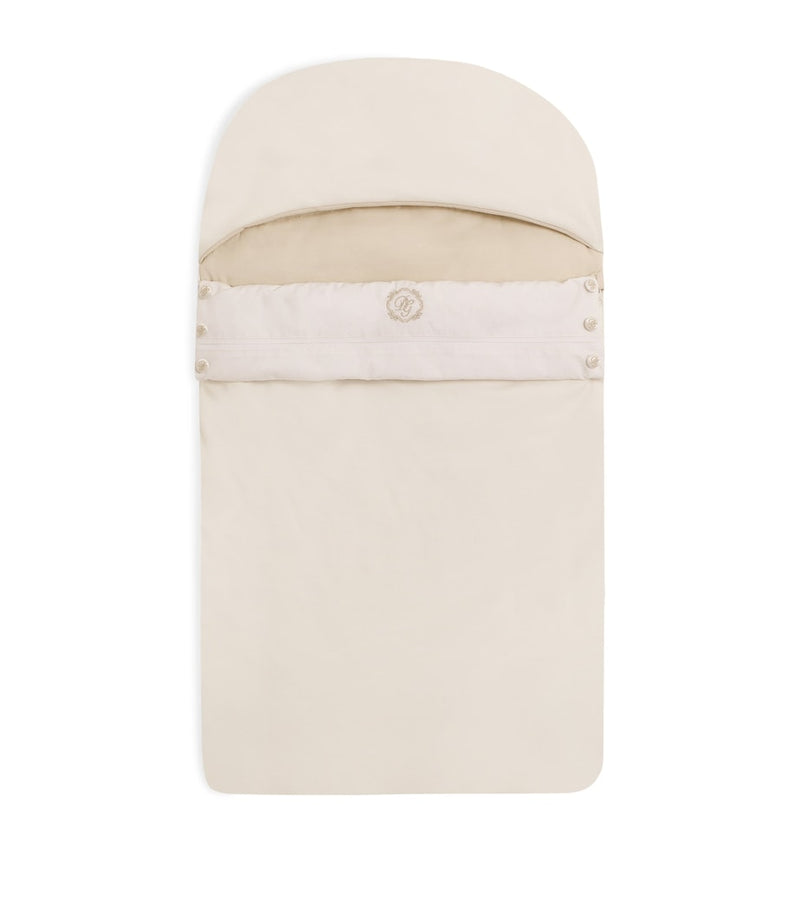 Dolce&Gabbana Kids embroidered logo cotton nest (British brand)