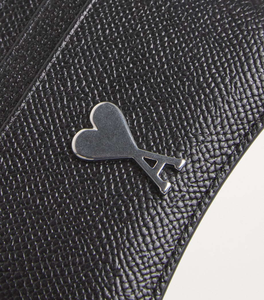 AMI Paris grained leather card holder - British product
