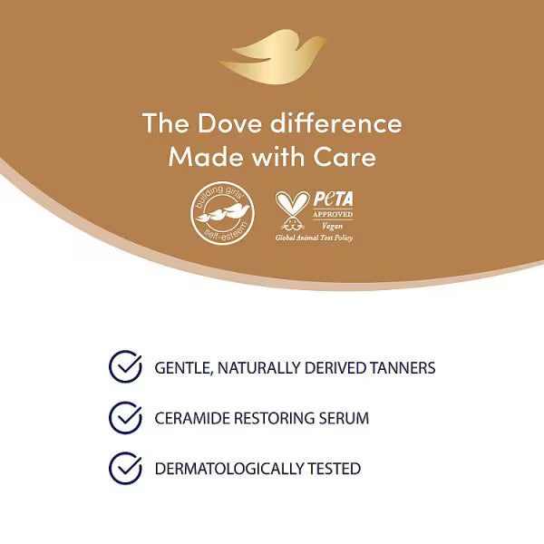 Dove Self Tan Lotion Medium To Dark 400ml - British product