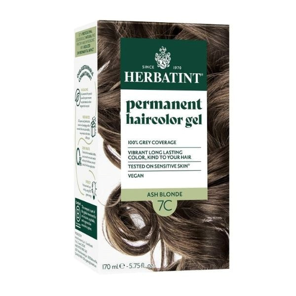 Herbatint ash blonde 7C hair colour ammonia-free (British brand)