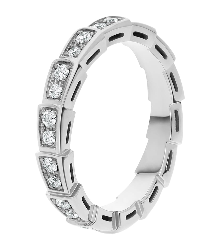 Bvlgari Serpenti Viper white gold ring, UK version