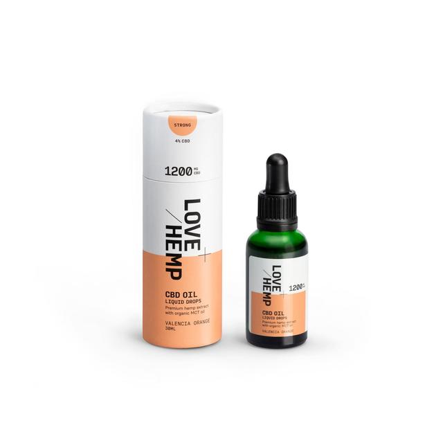 Love Hemp Valencia Orange CBD Oil 1200mg   30ml GOODS M&S   