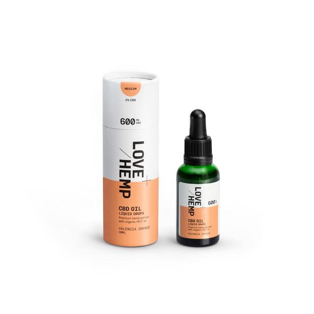 Love Hemp Valencia Orange CBD Oil 600mg   30ml GOODS M&S   