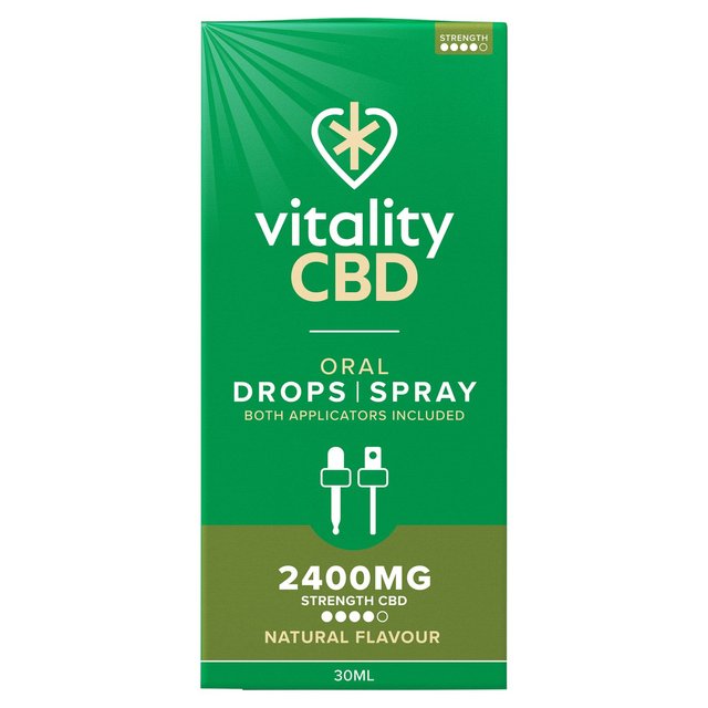 Vitality CBD Natural Spray with MCT Oil 2400mg    30ml