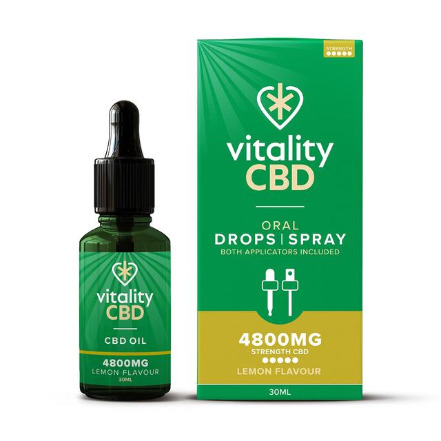 Vitality CBD Lemon Spray with MCT Oil 4800mg   30ml