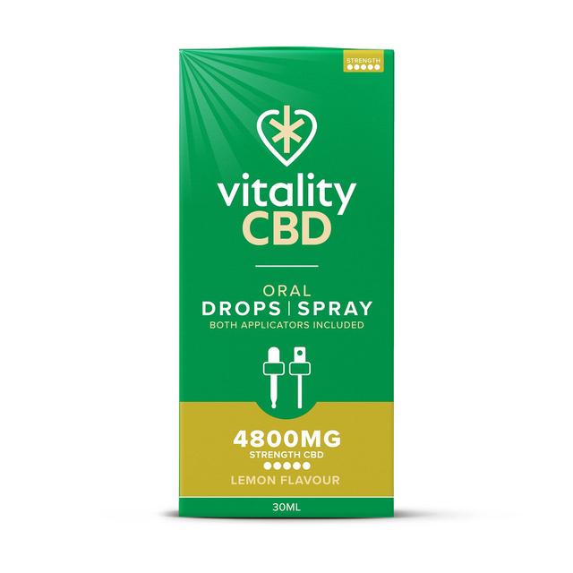 Vitality CBD Lemon Spray with MCT Oil 4800mg   30ml GOODS M&S   