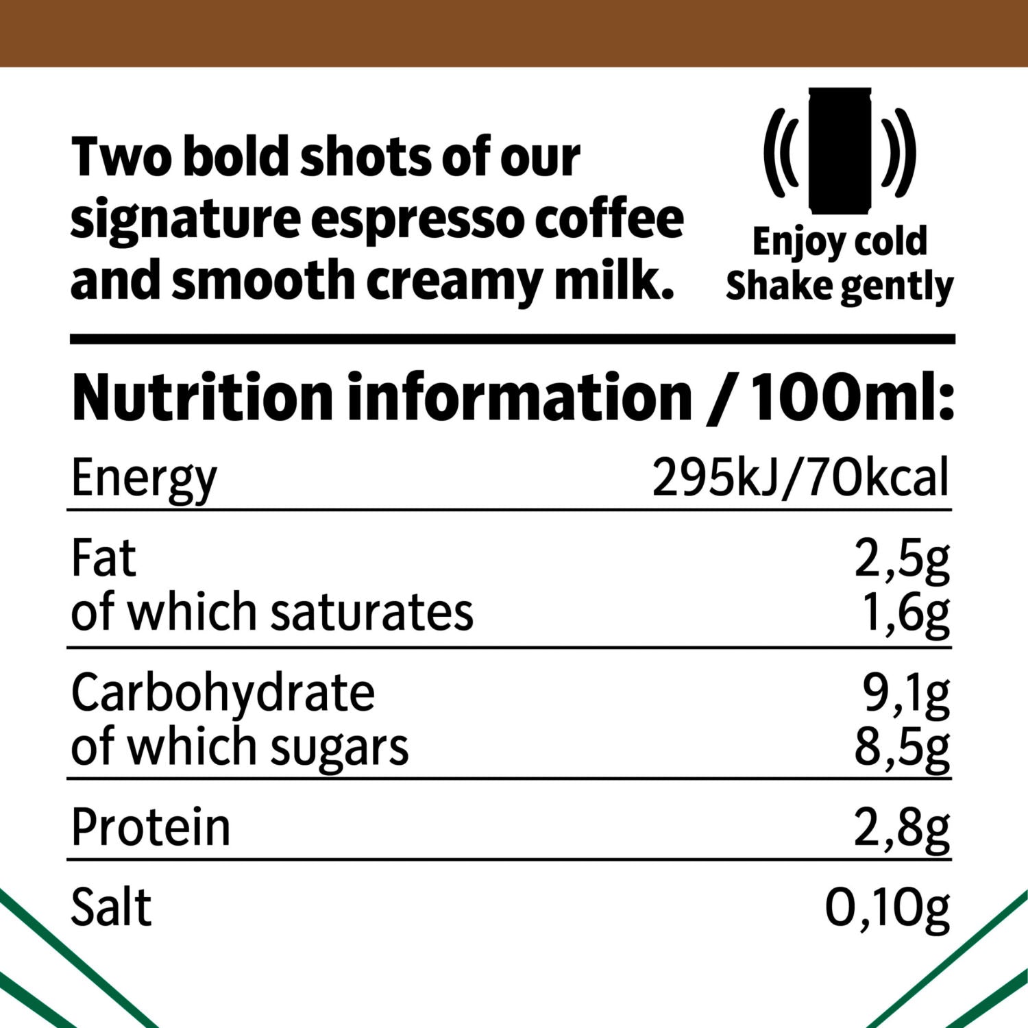 Starbucks Doubleshot espresso iced coffee 200ml - British product