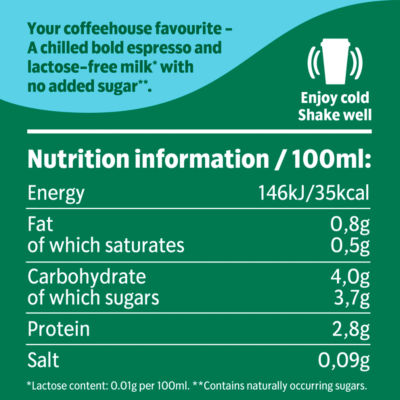 Starbucks Skinny Latte Lactose Free Iced Coffee 220ml