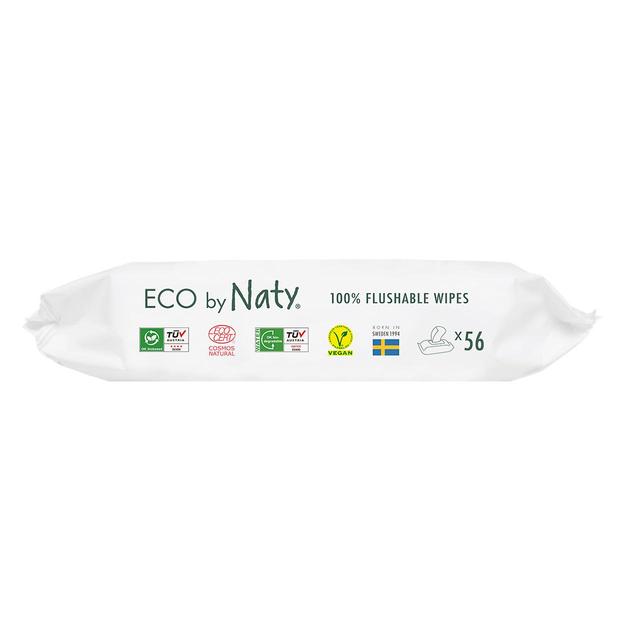 Eco By Naty Flushable Baby Wipes    56 per pack GOODS M&S   