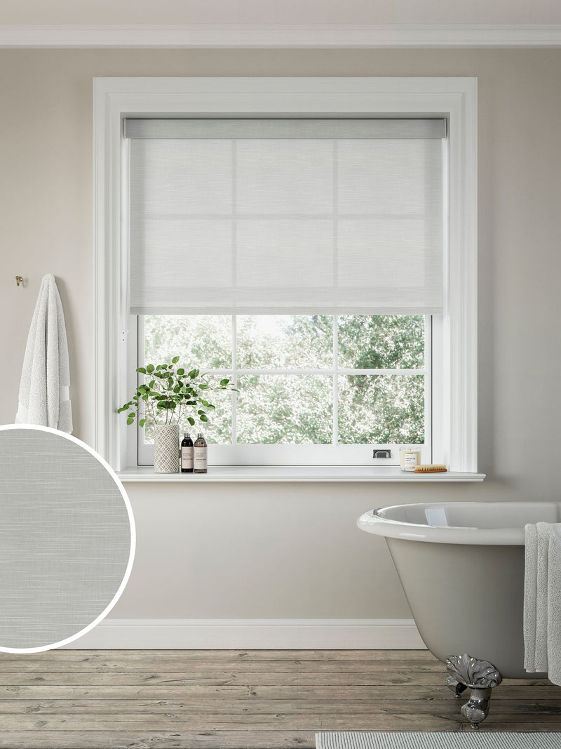Next Dusk Grey Knots roller blind - British product