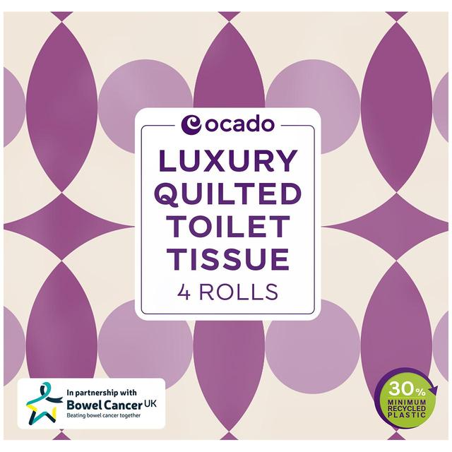 Ocado Luxury Quilted Toilet Tissue   4 per pack GOODS M&S   