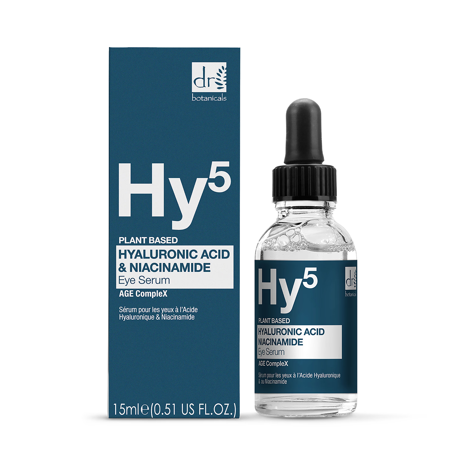 Dr Botanicals eye serum hyaluronic acid niacinamide 15ml, imported from the UK