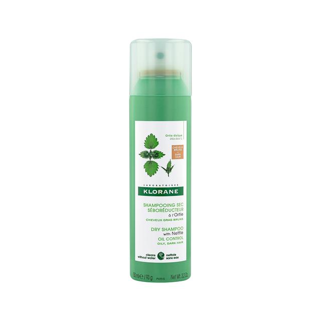 Klorane Purifying Tinted Dry Shampoo with Nettle for Oily Brown/Dark Hair   150ml GOODS M&S   