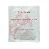 LunèBevra Peptide Collagen sheet mask pack of 4 (British brand)