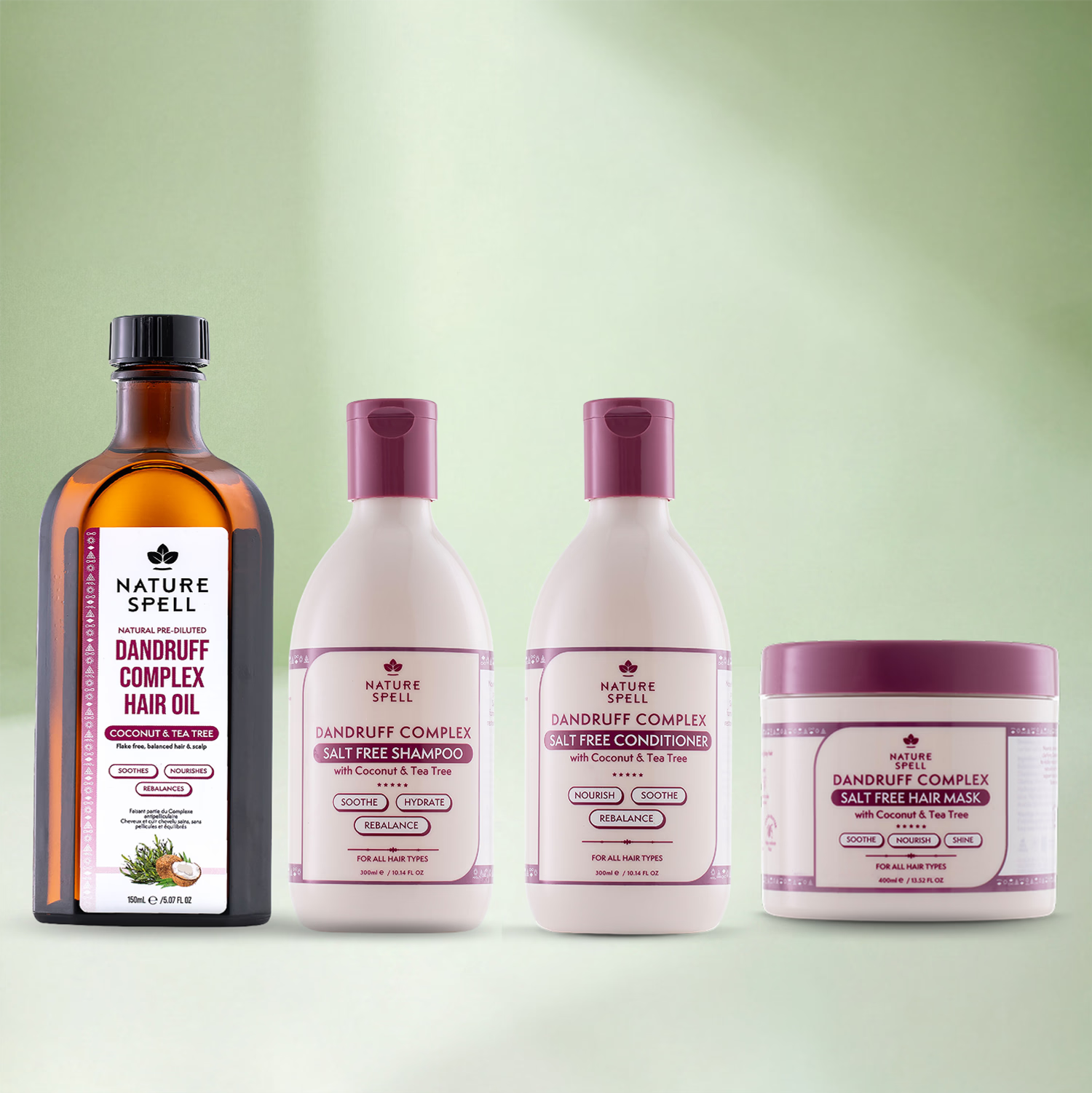 Nature Spell Dandruff Complex Bundle, imported from the UK