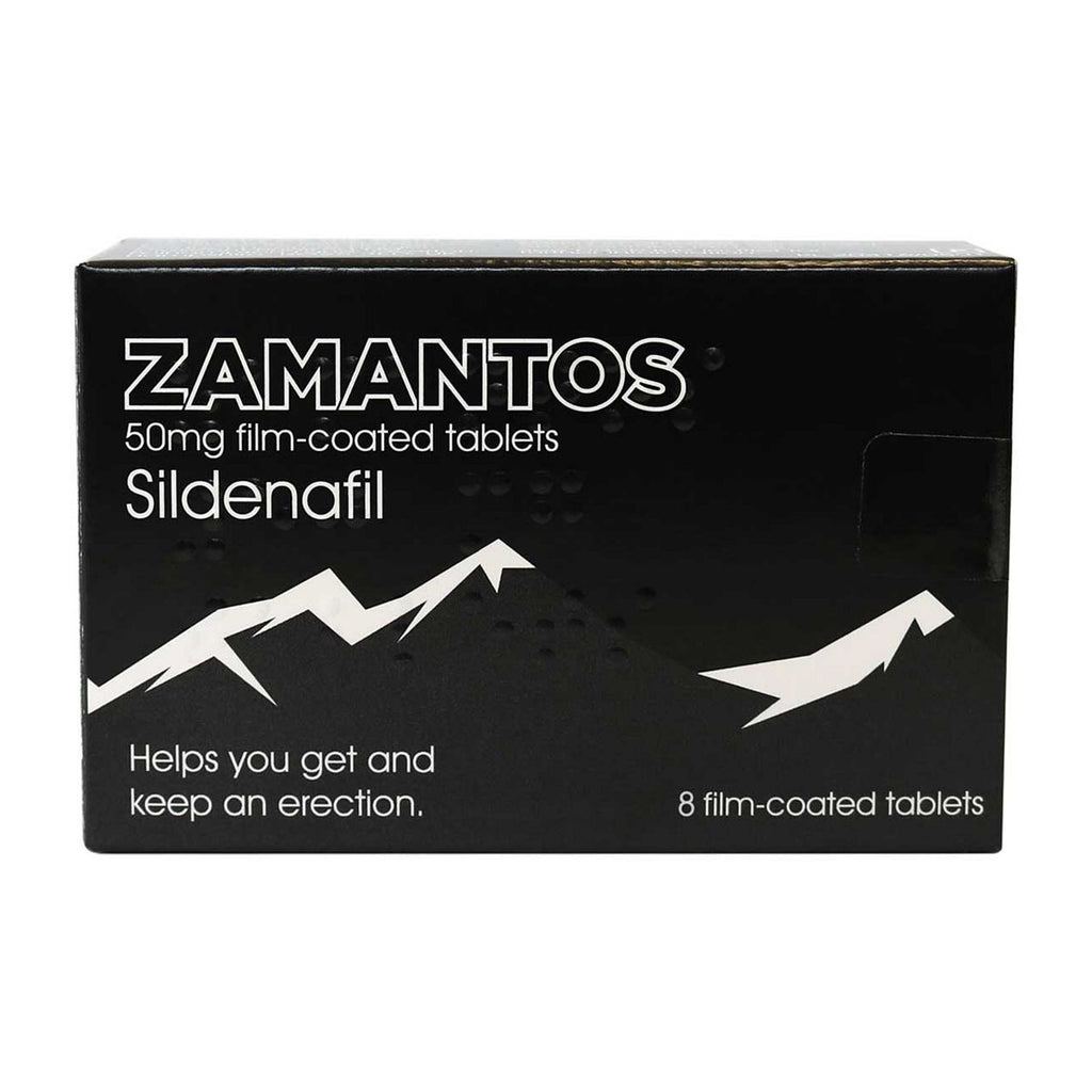 Zamantos 50mg Film-coated Tablets - Sildenafil - 8 Tablets