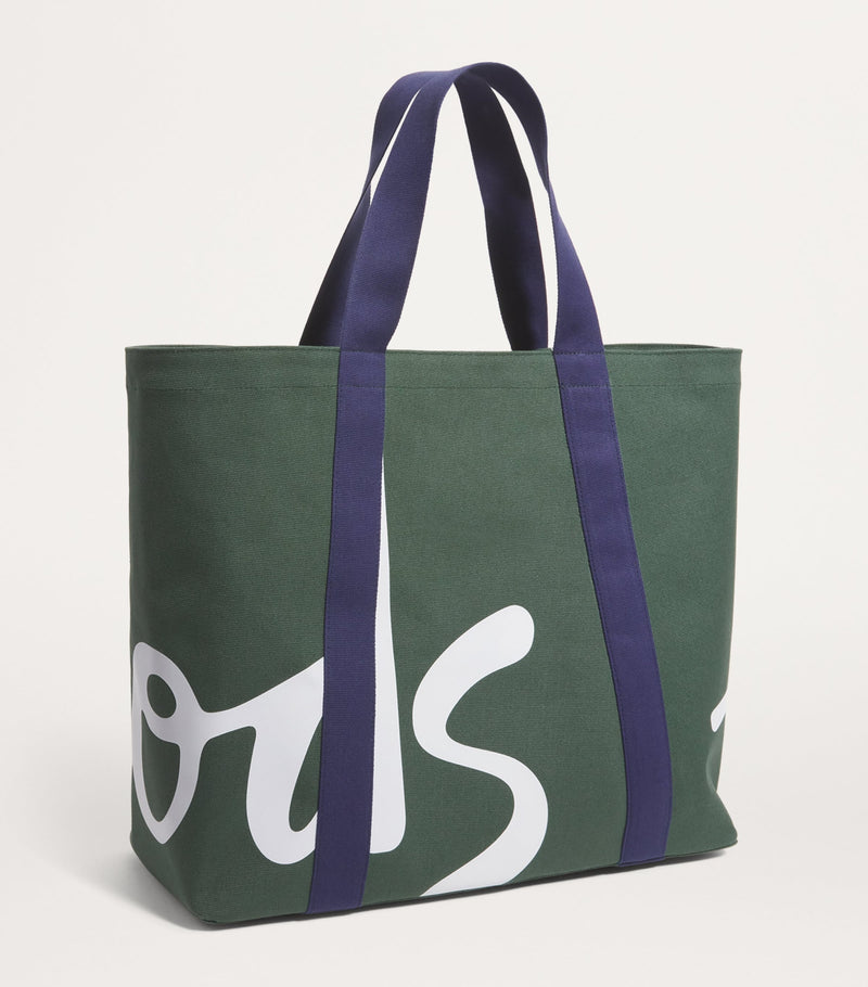 Harrods large cotton logo tote bag, UK version