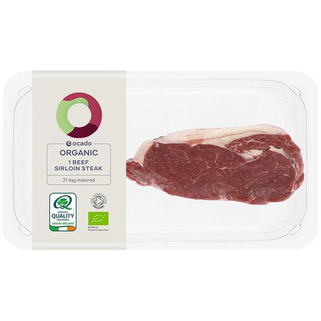 Ocado Organic 1 Beef Sirloin Steak   225g