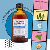 Collagen Superdose by Gold Collagen Hair Growth 30 day   300ml GOODS M&S   