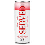 Served Raspberry Hard Seltzer   4 x 250ml GOODS M&S   