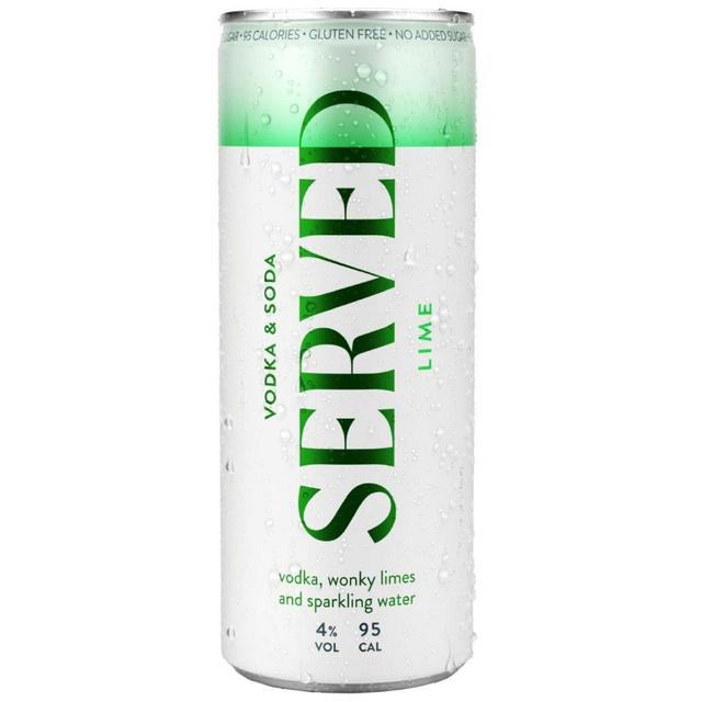 Served Lime Hard Seltzer   250ml GOODS M&S   