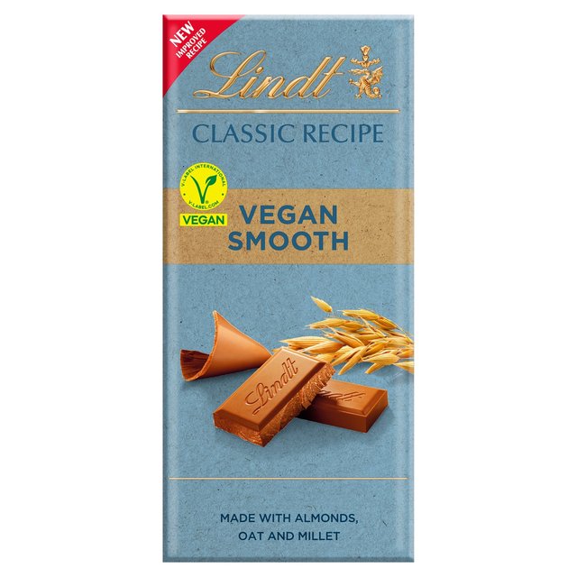 Lindt Classic Recipe Vegan Smooth Chocolate Bar   100g