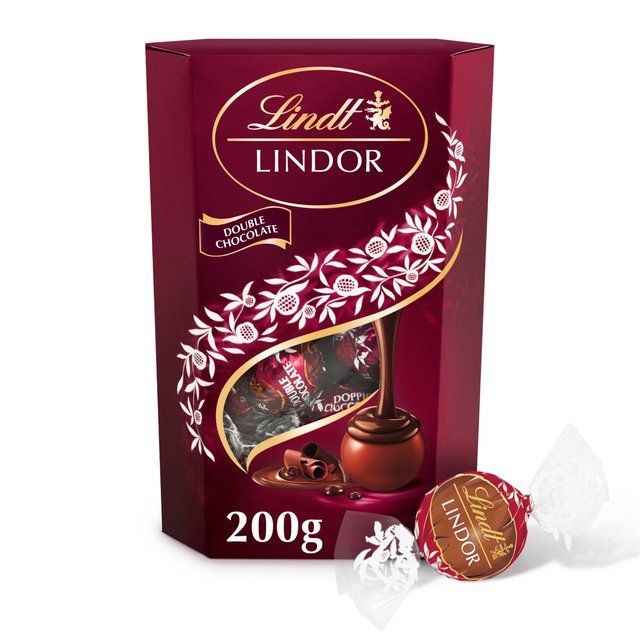 Lindt Lindor Double Chocolate Milk Truffles   200g