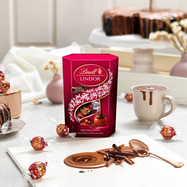 Lindt Lindor Double Chocolate Milk Truffles   200g