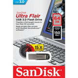 SanDisk Ultra Flair USB flash drive 64GB, imported from the UK