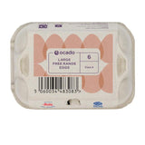 Ocado Large Free Range Eggs   6 per pack GOODS M&S   