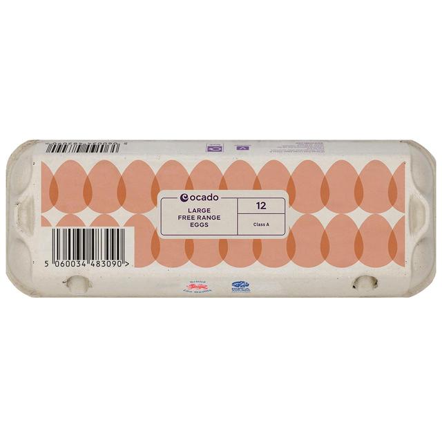 Ocado Large Free Range Eggs   12 per pack GOODS M&S   