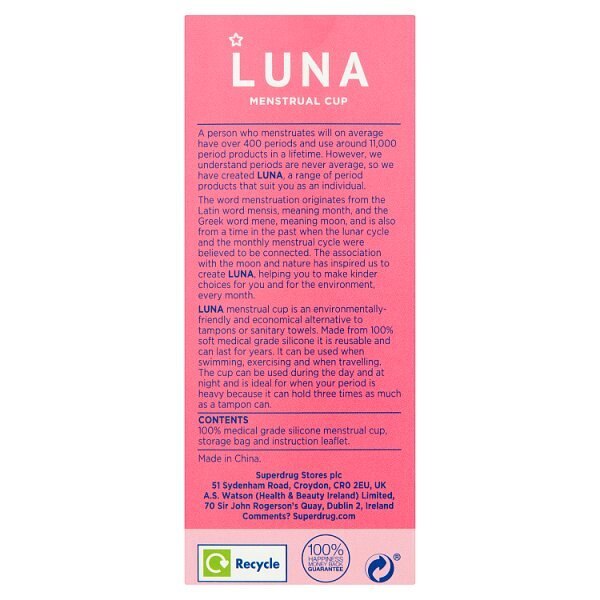 Superdrug Luna Menstrual Cup – Small GOODS Superdrug   