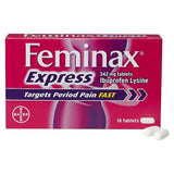 Feminax Express Period Pain & Cramps 16 Tablets GOODS Superdrug   