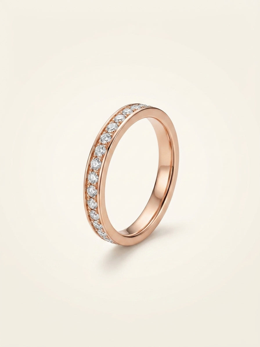 Cartier LOVE diamond ring 18ct rose gold - British product