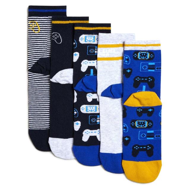 M&S Kids Cotton Gamer Socks