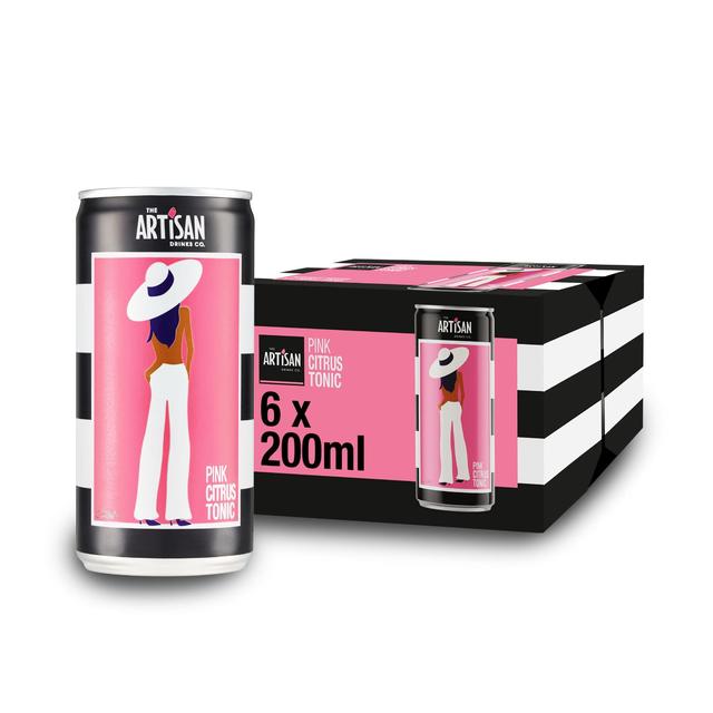 Artisan Drinks Co. Pink Citrus Tonic Cans   6 x 200ml