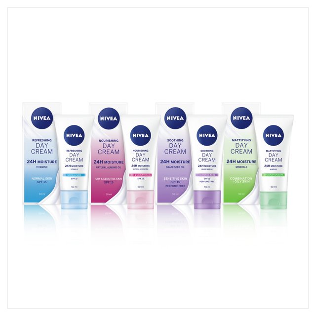 NIVEA Day Cream Face Moisturiser for Normal Skin SPF15   50ml GOODS M&S   