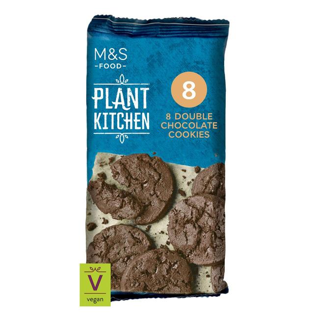 M&S Plant Kitchen Double Chocolate Cookies   200g GOODS M&S   