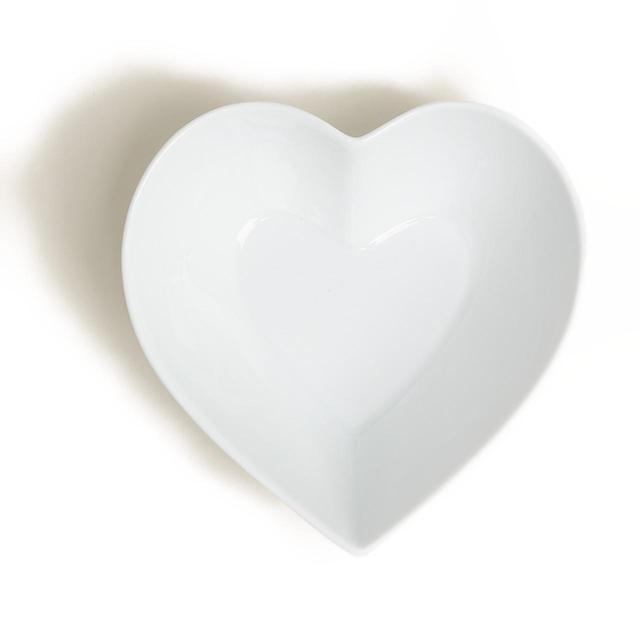 M&S Maxim Small Heart Serving Bowl White