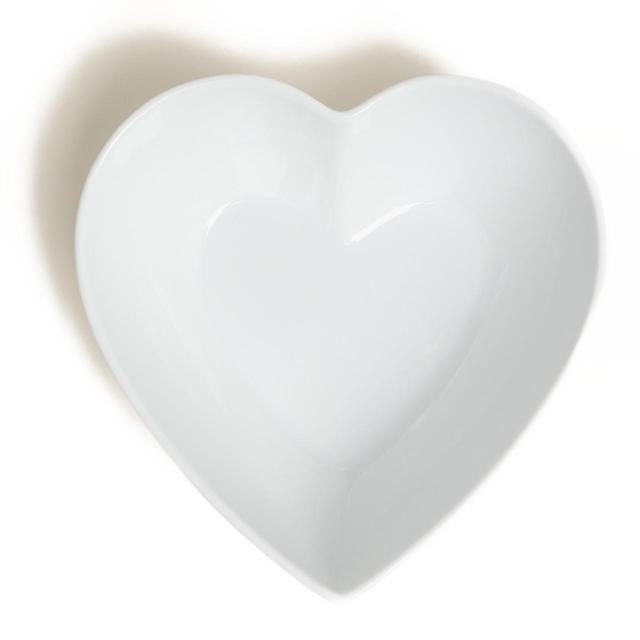 M&S Maxim Heart Serving Bowl One Size White GOODS M&S   